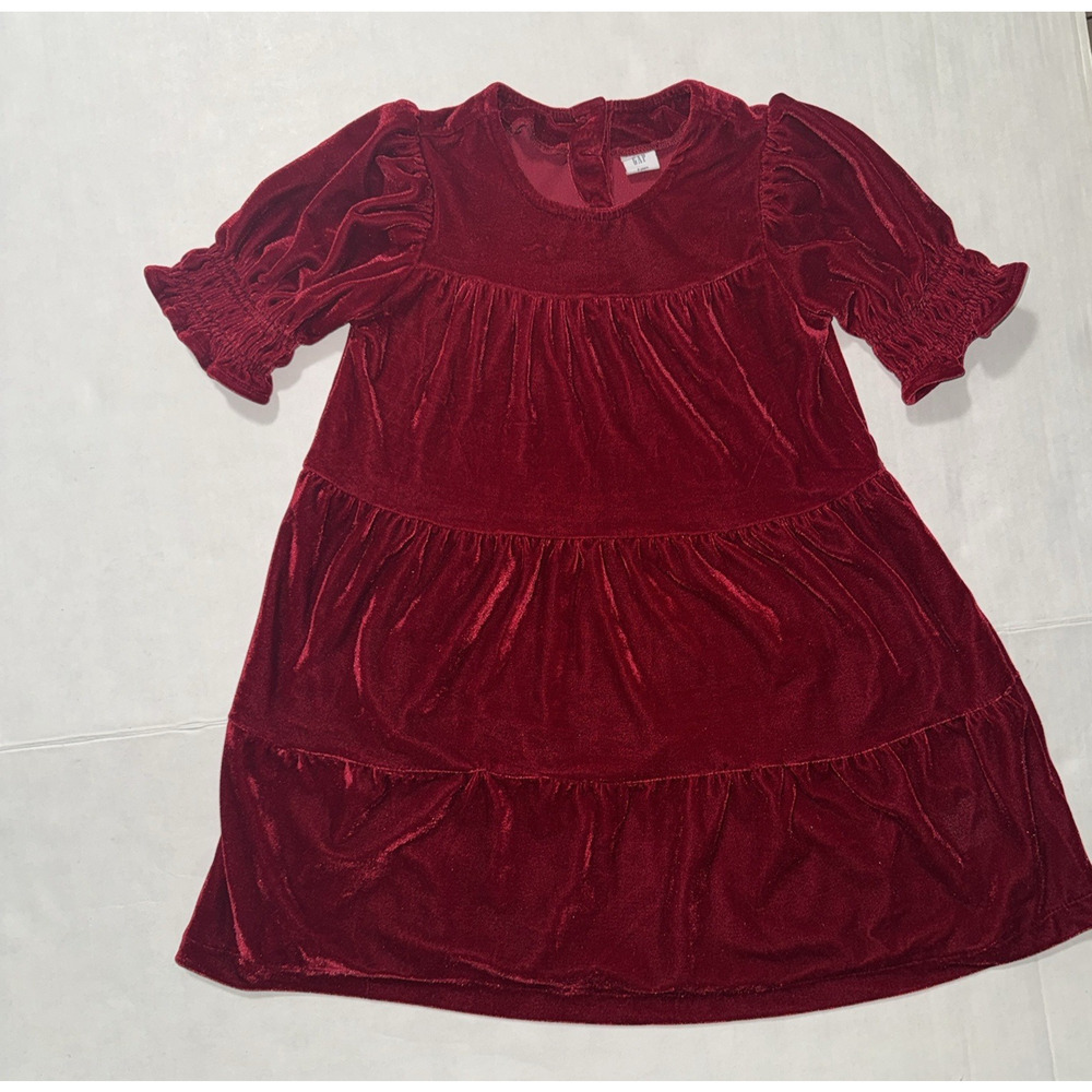 Baby Gap Girls 5 Dress Velvet‎ Tiered Formal Party Special Occasion Holiday Cozy